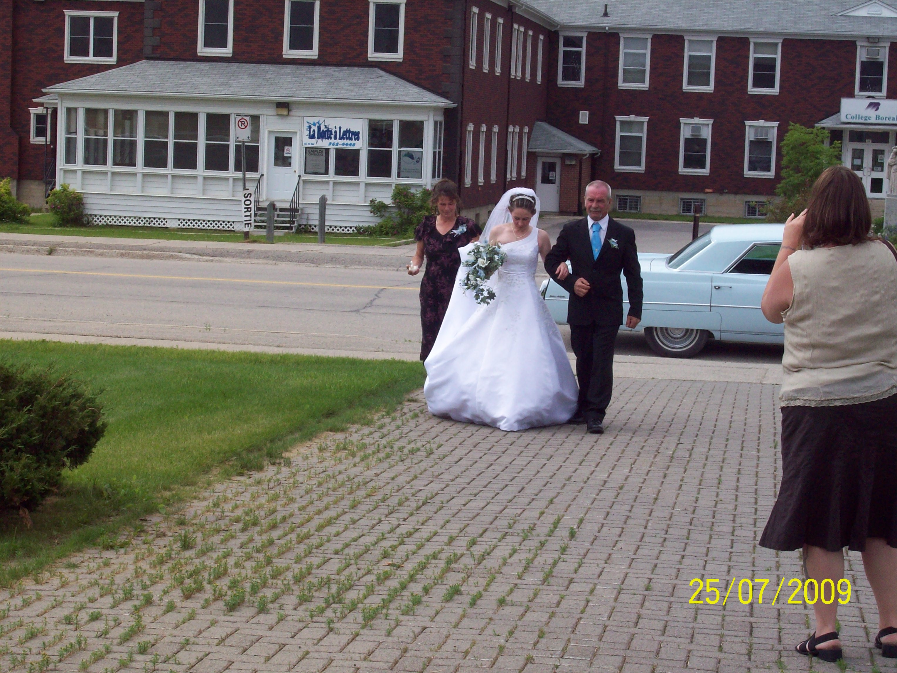 Bride and father