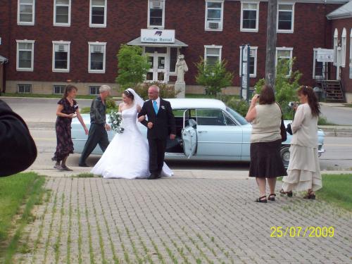 Bride and father